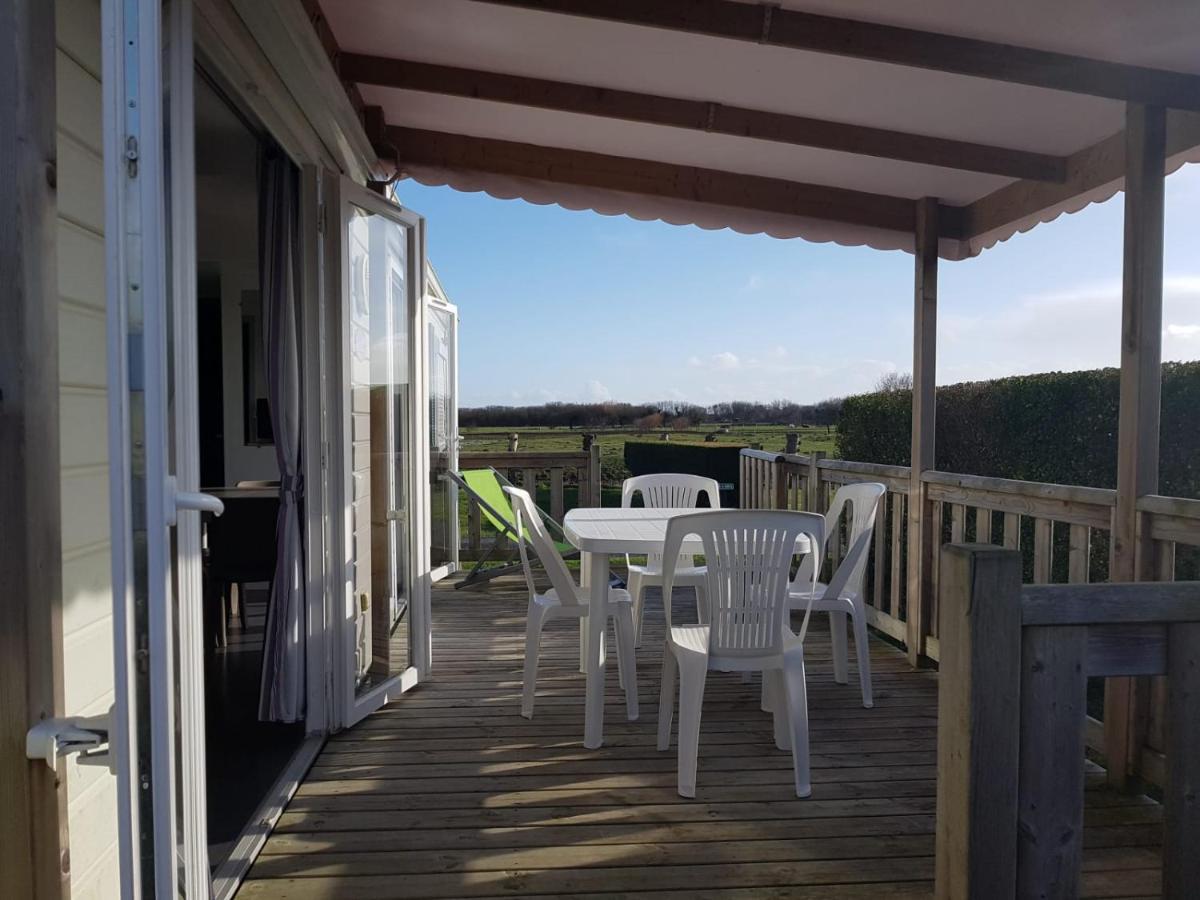 Mobile-Home 100M Plage Utah Mme Surget Sainte-Marie-du-Mont  Exterior photo
